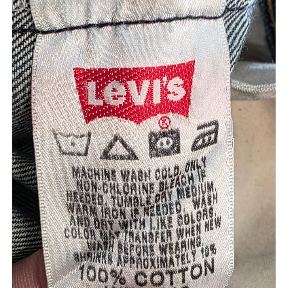 Levis 501 Original Fit Jeans Mens 40x34 Medium Wash Blue Denim Button Fly